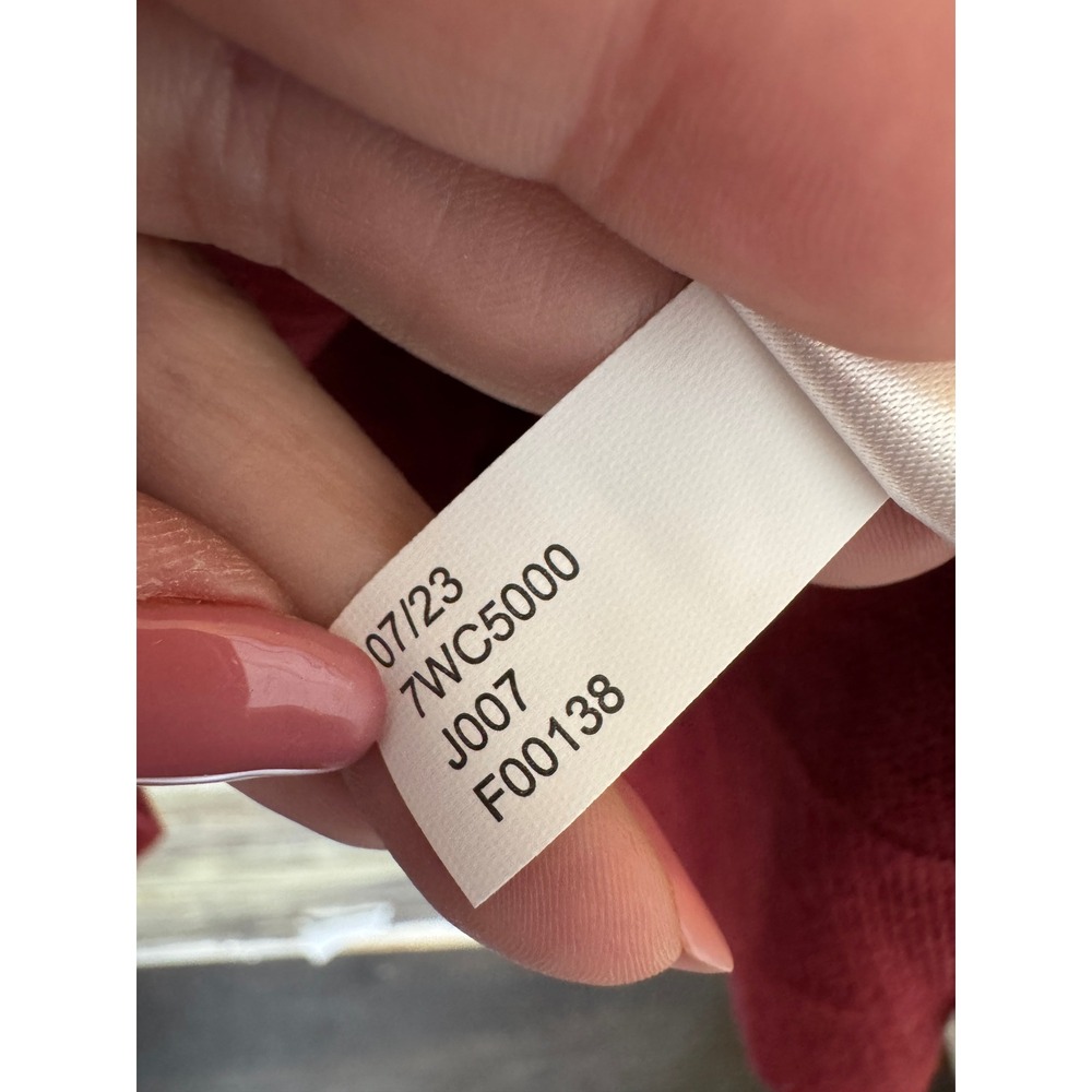 Lucky Brand Women's V-Neck Sweater in Deep Red - Picture 5 of 7